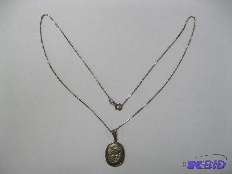 lot 85 image: Necklace And Silver Pendant...