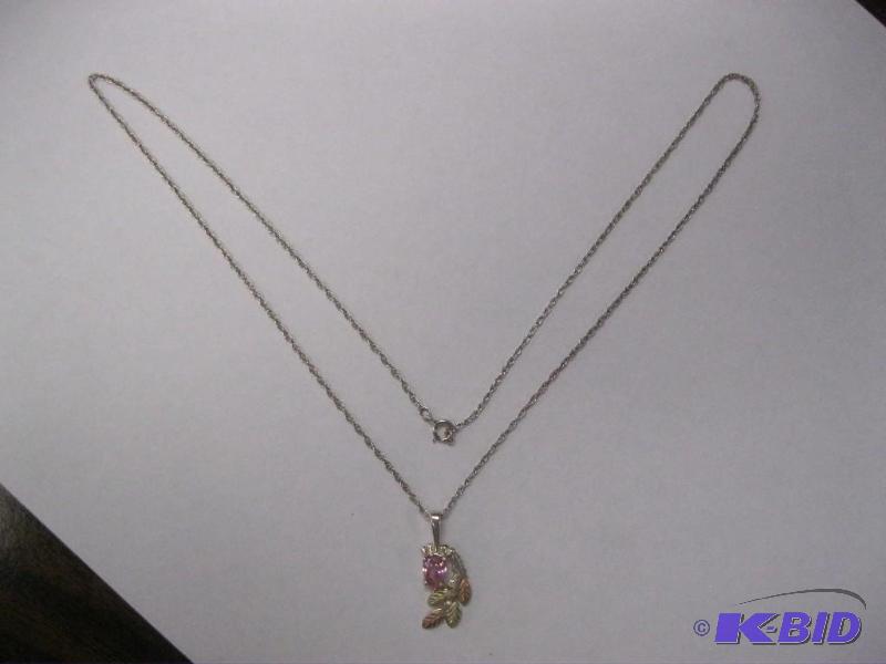 lot 88 image: Necklace With Sterling Pendant...