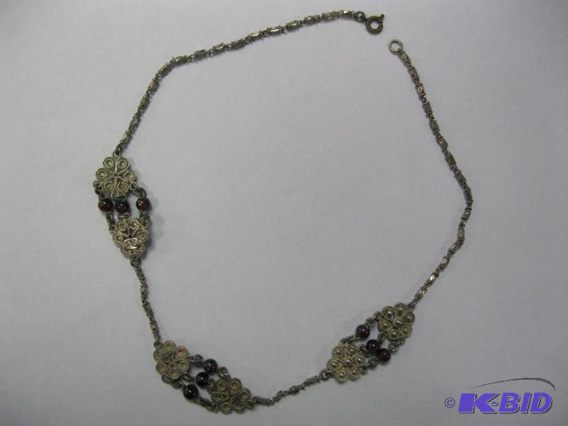 lot 98 image: Silver Fashion Necklace - Has A 925 Mark...