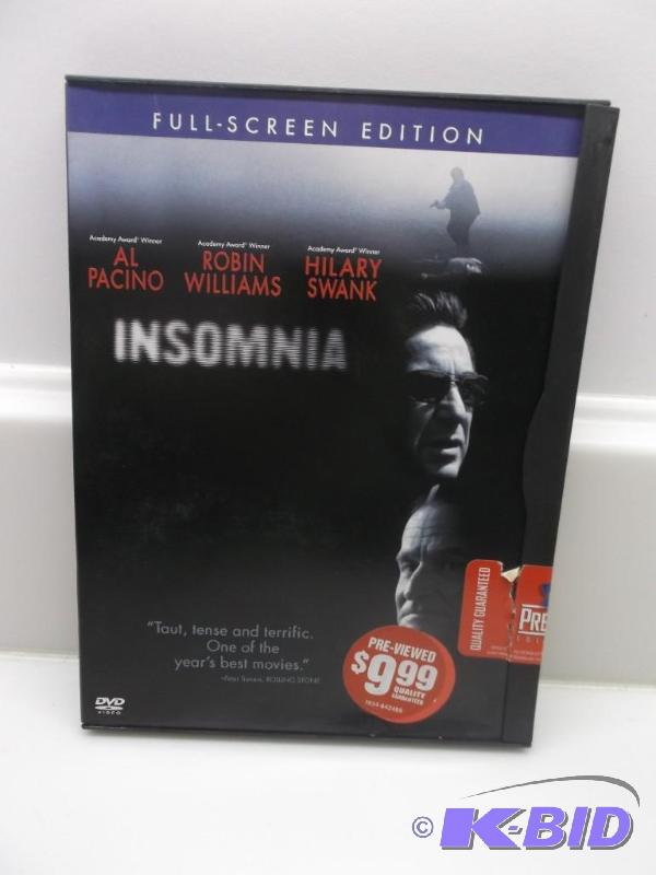 lot 67 image: Insomnia - DVD Movie, Comes With Case An...