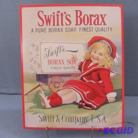 Swift Borax Tin Sign