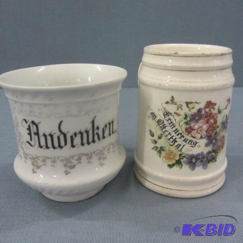 German Shave Mugs