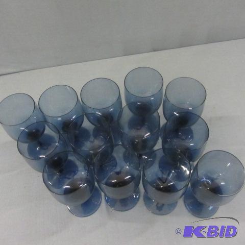 Blue Stemware
