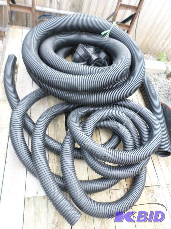 lot 21 image: Lot Of 4" & 6" Drainage Hose &a...
