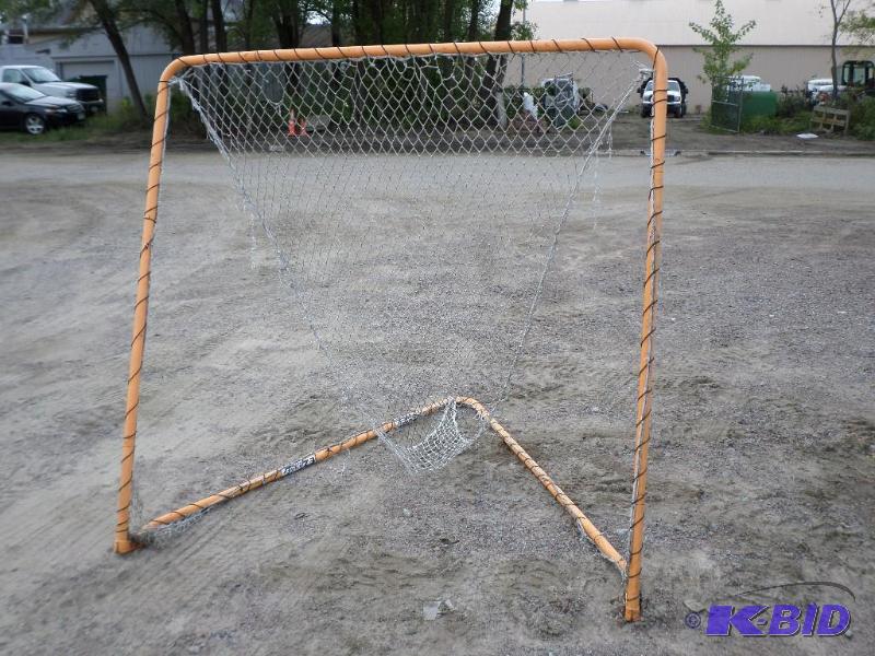 lot 9 image: Steel Framed Lacrosse Net, Net Needs Repair...