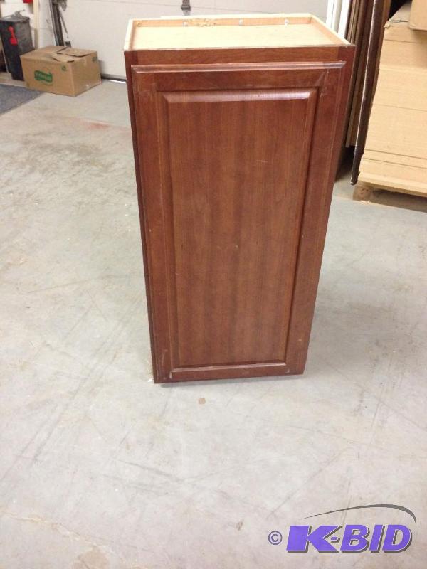 lot 47 image: Cherry upper cabinet