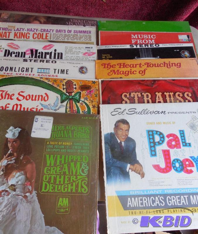 12 Vintage Vinyl Records
