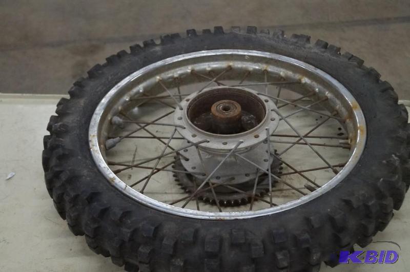 dirt bike tire and rim