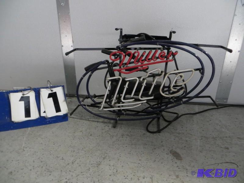 Miller Light Neon Sign. Does not light. For r...