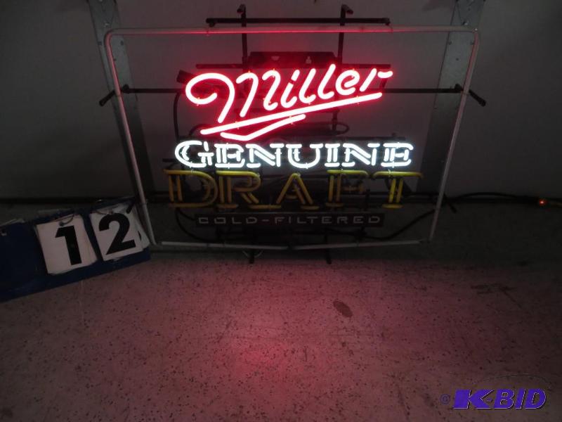 Miller Genuine Draft Cold Filtered Neon Sign....