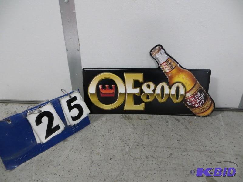 Old English 800 Malt Liquor Metal Sign. 26&qu...