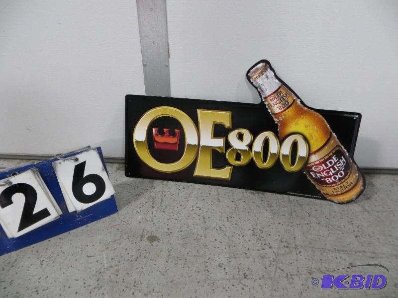 Old English 800 Malt Liquor Metal Sign. 26&qu...