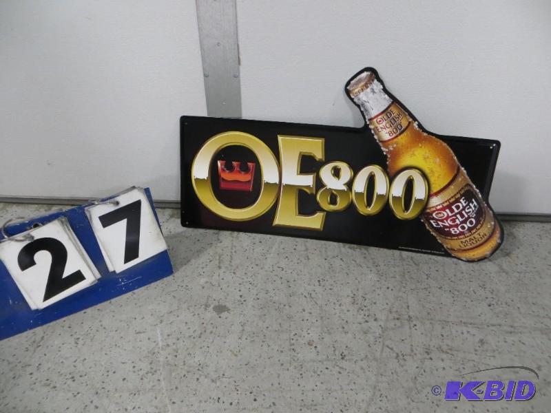 Old English 800 Malt Liquor Metal Sign. 26&qu...
