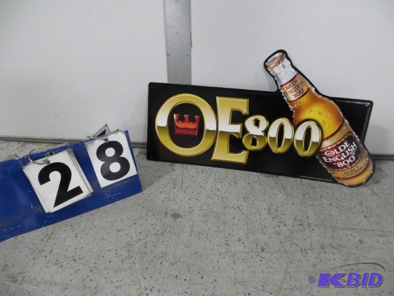 Old English 800 Malt Liquor Metal Sign. 26&qu...