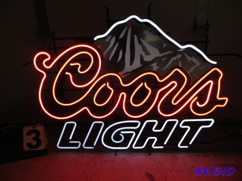 Coors Light Neon. Works. 38&quotW x 29&quot...