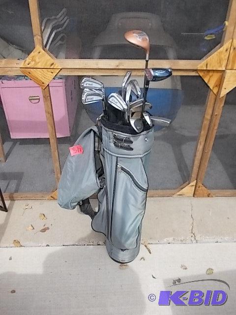 lot 48 image: Set Of Golf Clubs With Bag...