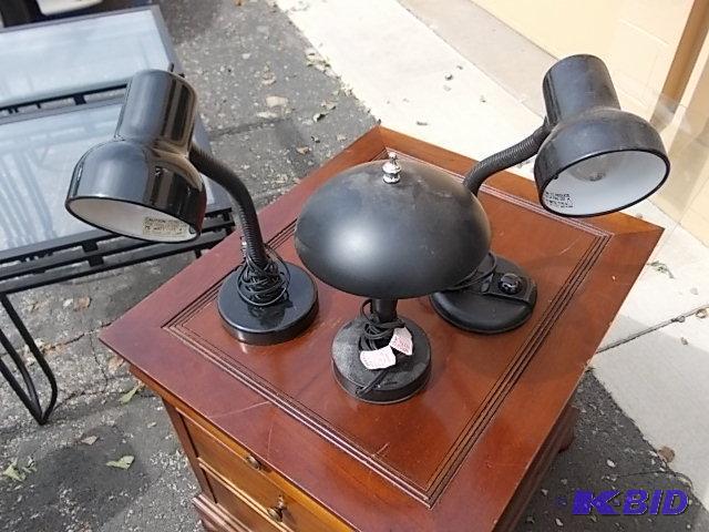lot 51 image: 3 Office Lamps...
