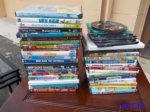 lot 53 image: Box Lot Of Childrens DVDs Approx 50...