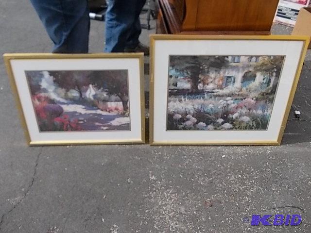 lot 55 image: 2 Framed Pictures 26 x 32 & 28 x 22...