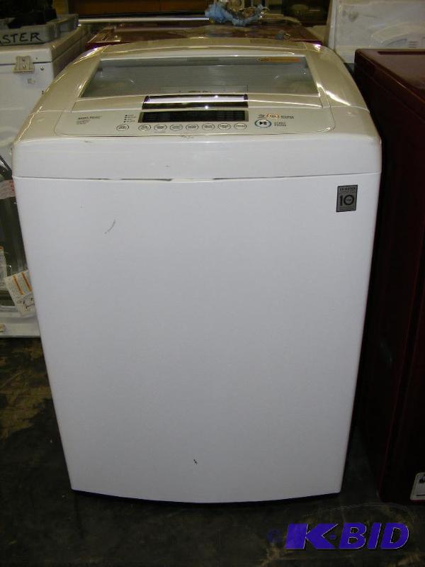 LG Washer Model # WT1001CW, white. Unit has s...