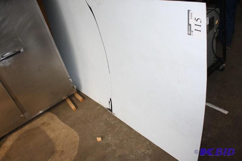 lot 115 image: Plastic sheet. 4 x 8...