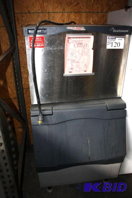 lot 120 image: Scotsman industrial ice-maker. 31&quotx31&qu...