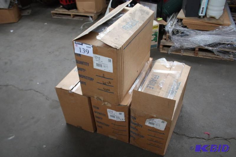 lot 139 image: Box lot of (4) plastic domes....