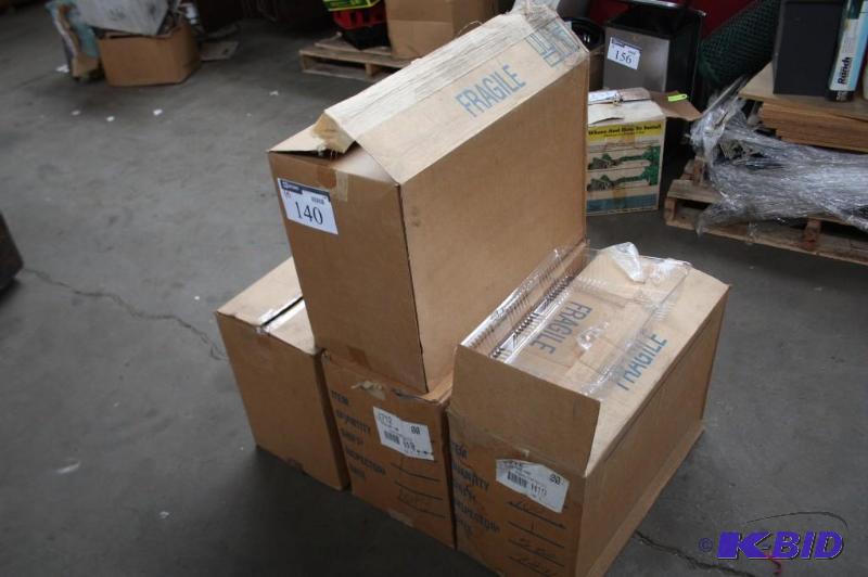 lot 140 image: Box lot of (4) plastic domes....