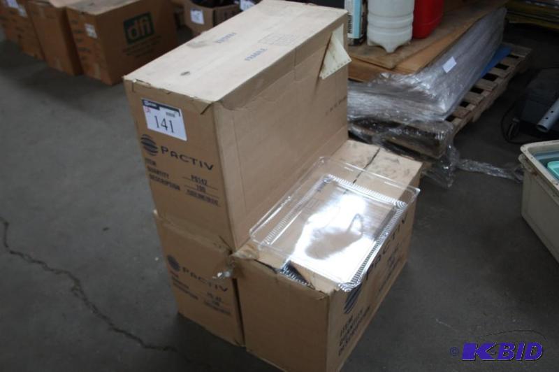 lot 141 image: Box lot of (3) plastic domes....