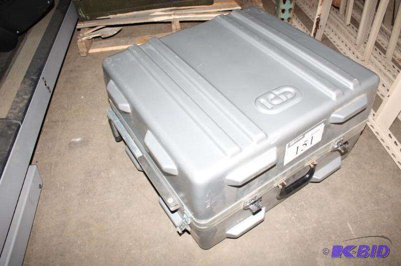 lot 151 image: Metal case on wheels and foam inserts 19&quo...