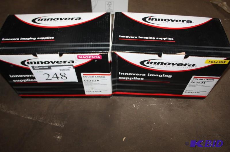 lot 248 image: Box lot of (2) Innovera Toner Cartridge varie...