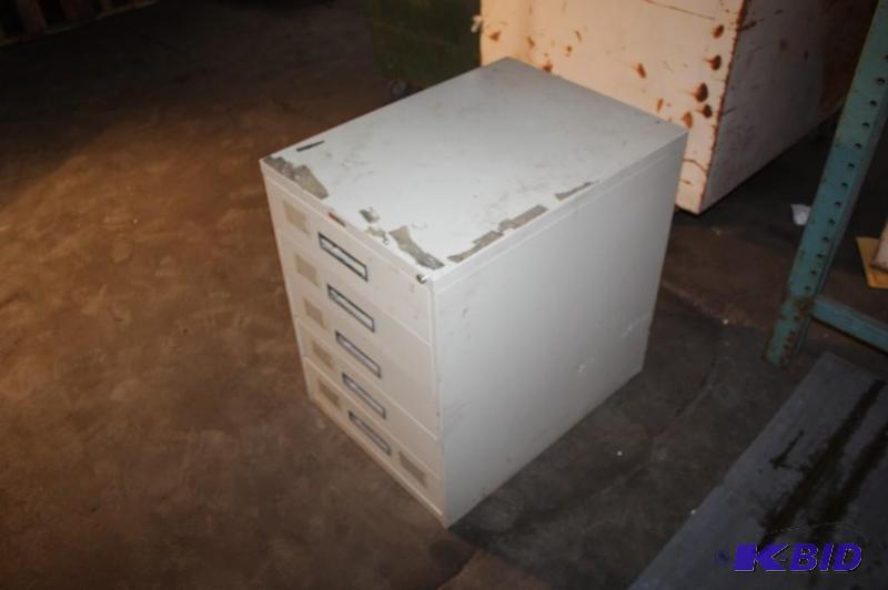 lot 273 image: Russ Basset filing cabinet. 21&quotx21 12&q...