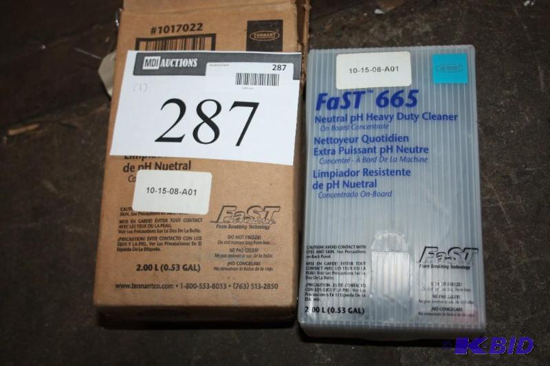 lot 287 image: Box of Fast 665 Neutral pH Heavy Duty Cleaner...