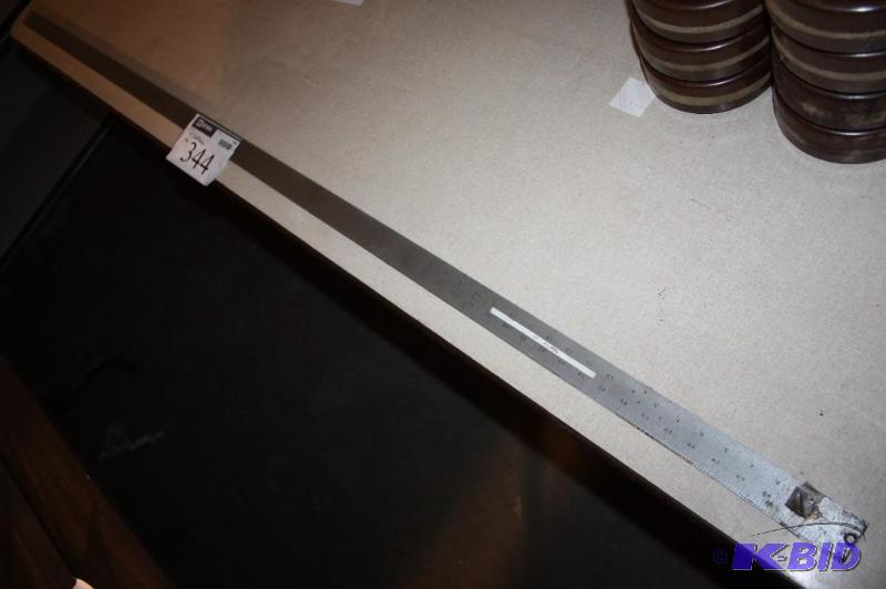lot 344 image: Lot of (2) 6 Tempered Steel Precision Rules...