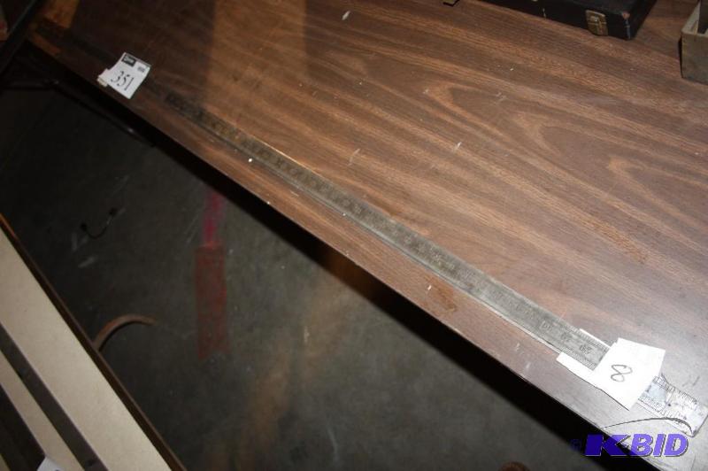 lot 351 image: Lot of (3) 6 Tempered Steel Precision Rules...
