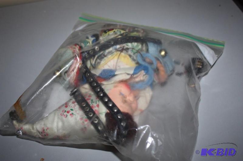 lot 383 image: Bag of miscellaneous items including strap an...
