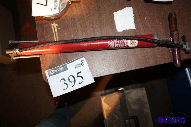 lot 395 image: Bikextras Cycle Products bike pump wooden ha...