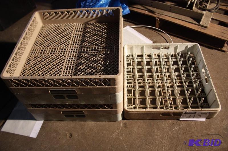 lot 412 image: Lot of (5) dish washer racks. 19 12" x ...
