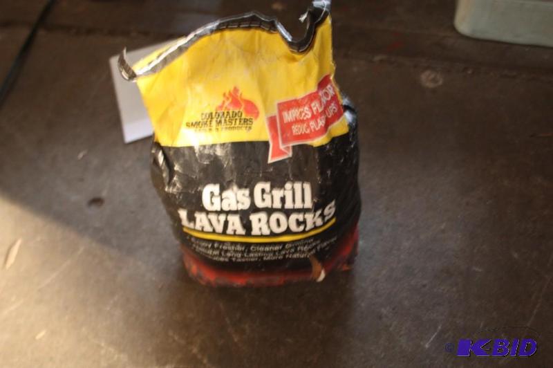 lot 440 image: Bag of Gas Grill Lava Rocks hickory-flavor c...