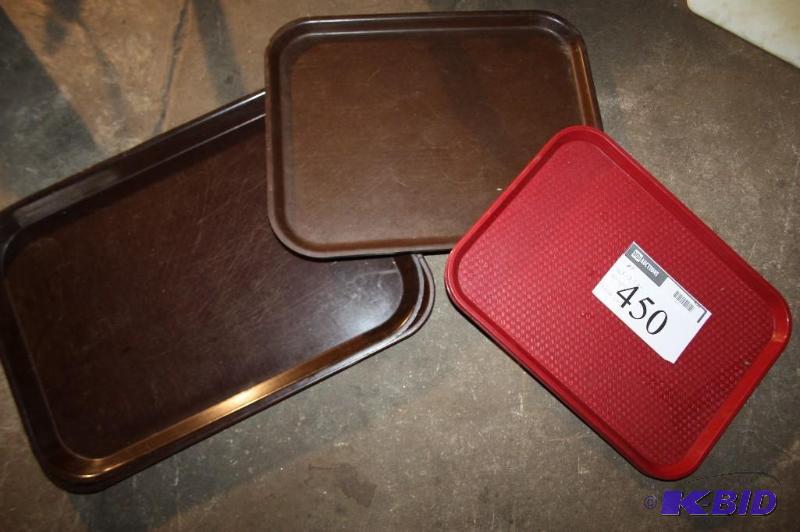 lot 450 image: Lot of (7) items plastic food trays frying ...