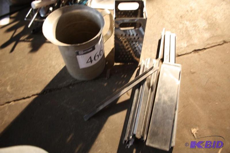lot 466 image: Lot of (71) metal spoons includes two stainl...