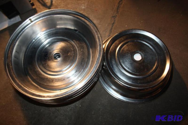 lot 475 image: Lot of (12) circular steamer lids 11"....