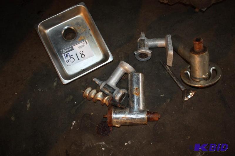 lot 518 image: Lot of (8) Hobart and Assorted Meat Grinders ...