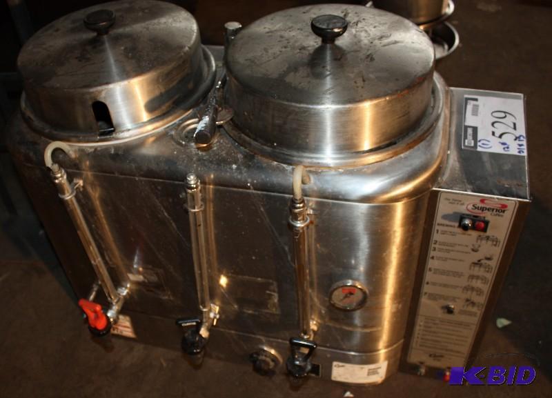 lot 529 image: Superior Twin Shuttle Coffee Brewer with Hot ...