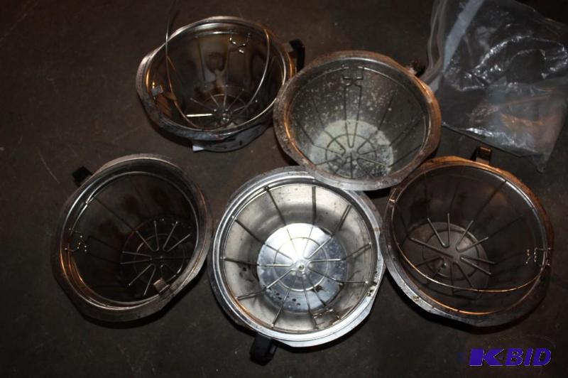 lot 547 image: Lot of (5) coffee dripper coffee ground trays...