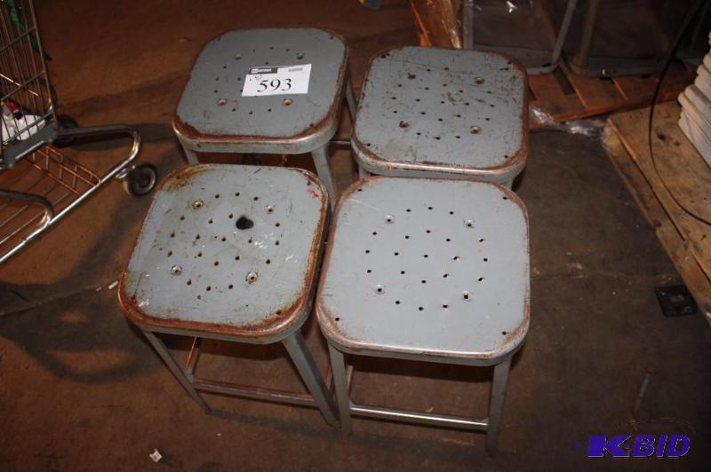 lot 593 image: Lot of (4) Vintage Industrial Age Metal Work ...