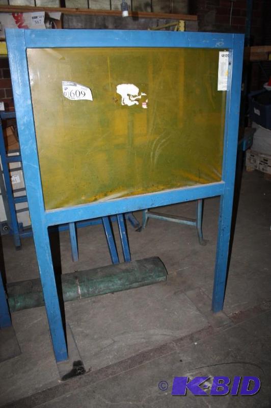lot 609 image: Metal Frommelt Welding Curtain with screw dow...