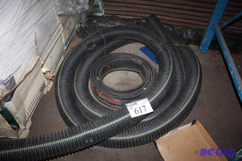 lot 617 image: Black tubing with ridges....