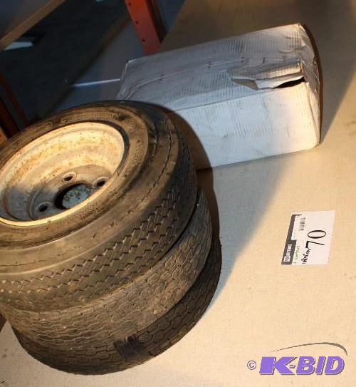 lot 70 image: Lot of (2) tires, tubeless, 64-150, 18&quotx...