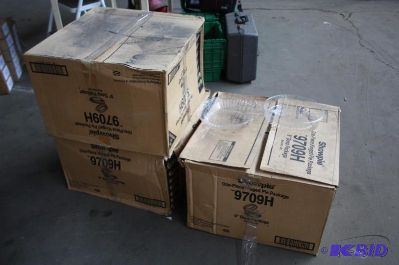 lot 97 image: Box lot of (3) Showpie One-Piece Hinged Pie P...